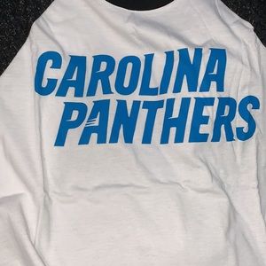 🏈NWT🏈 MENS Carolina Panthers 3/4 Sleeve shirt NFL BRAND